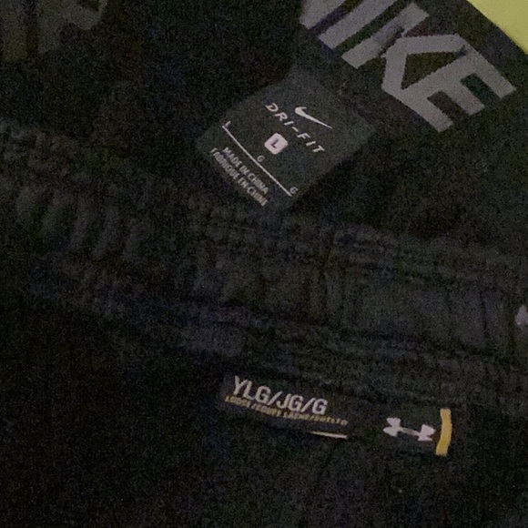 Nike black & Under Armor gray unisex sweat pants with pockets # large youth - Picture 15 of 15